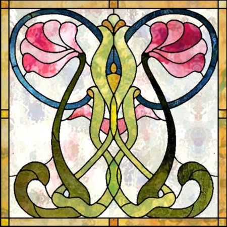 Витражи в стиле Модерн арт нуво