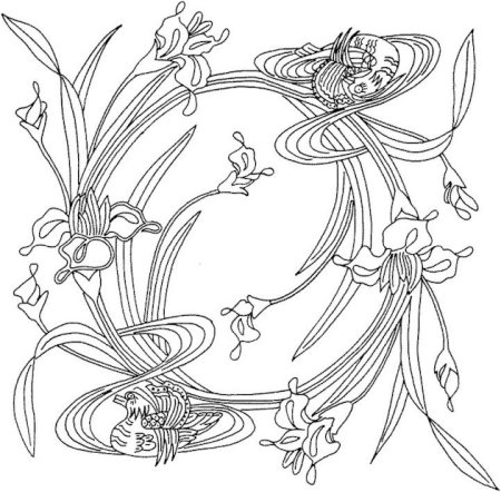 Цветочный орнамент Модерн