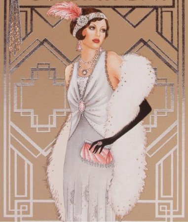 Арт деко женщины Элен ЛЭМ