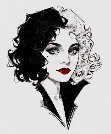 Эмма Стоун Стервелла де Виль арт