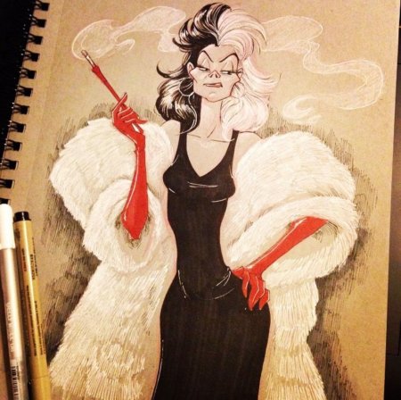 Круэлла де Виль арт