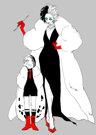 Круэлла де Виль концепт арт