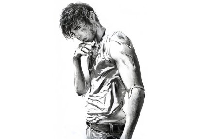 Аниме парни с цветами