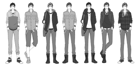 Референс персонажа парня