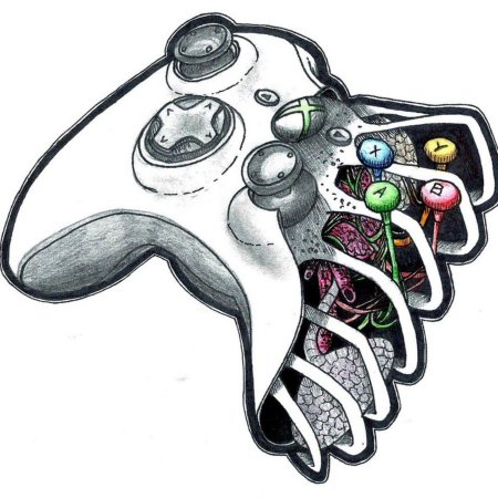 Тату джойстик хбокс