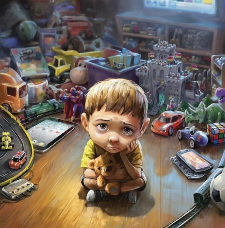 Одинокий ребенок арт