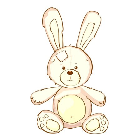 Рисование игрушки- зайчика