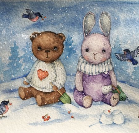 Мишка рисунок для срисовки