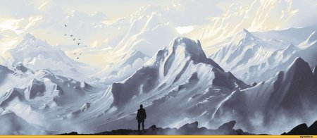 Вершина горы арт