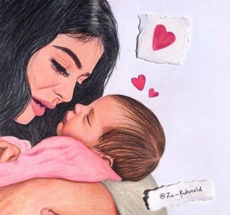 Sarra Art с ребенком