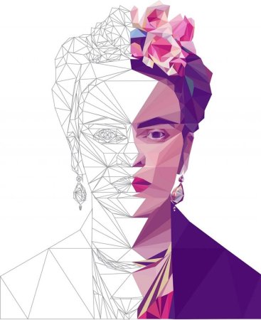 Фрида Кало графичный портрет