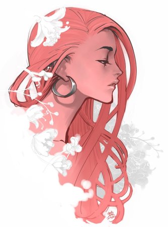 Стилизованная девушка