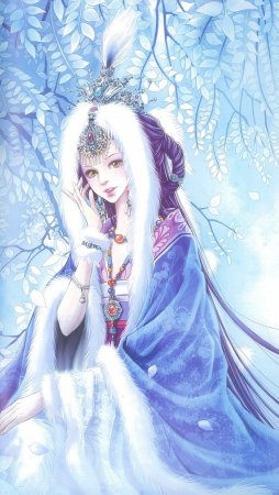 Образ зимы в виде девушки