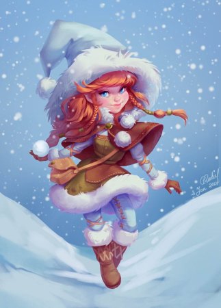 Рыжая Снегурочка