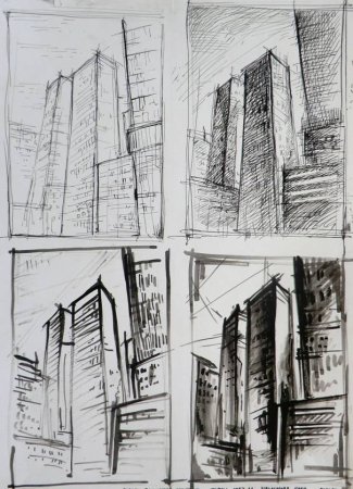 Архитектурная композиция архитектурная Графика рисунок