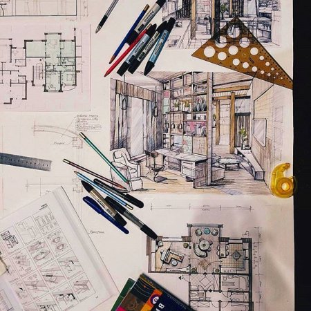 Черчение для дизайнеров интерьера