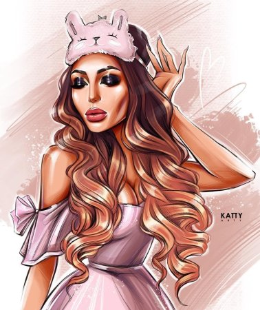 Бьюти шарж одежда