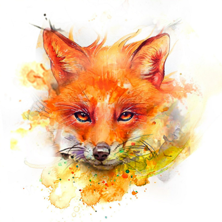 Лисичка рисунок