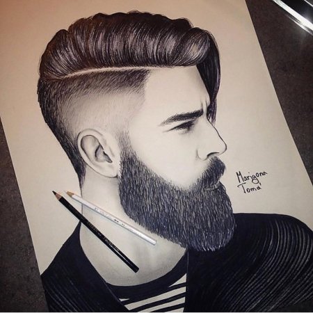 Эскизы причесок мужских