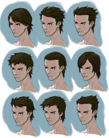 Волосы референс мужские