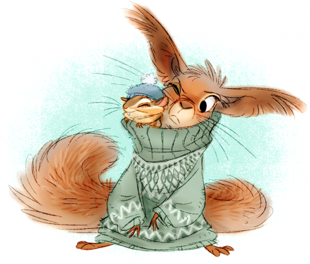 Смешные белки рисунки