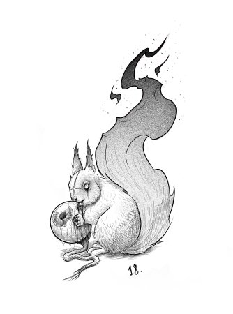 Тату белка
