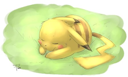 Пикачу спит