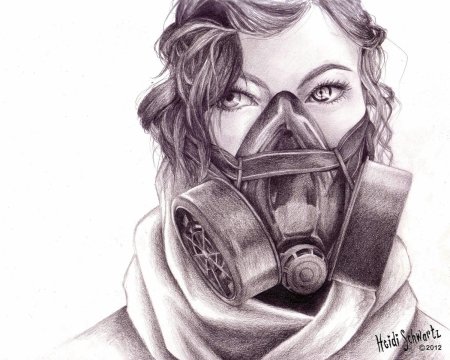 Противогаз рисунок