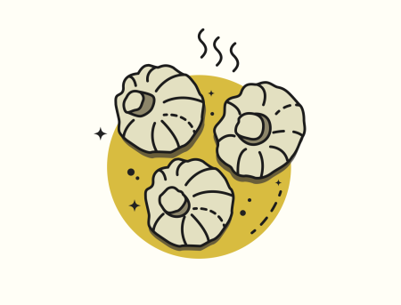 Хинкали нарисованные