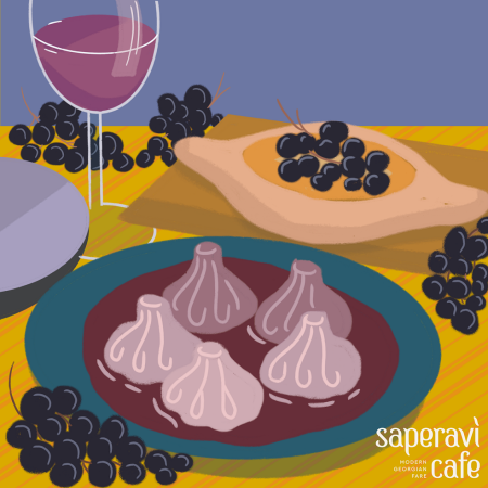 Рисование хинкали