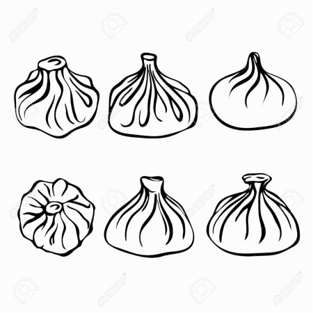 Хинкали силуэт