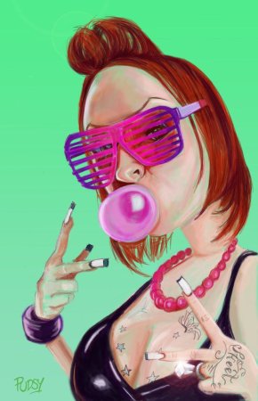 Девочка с жвачкой