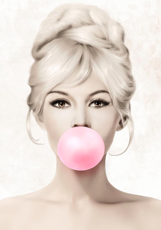 Мэрилин Монро с жвачкой