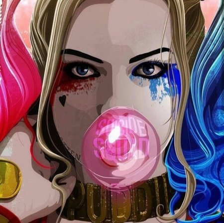 Харли Квинн арт лицо