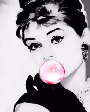 Принты для девочек с жвачкой