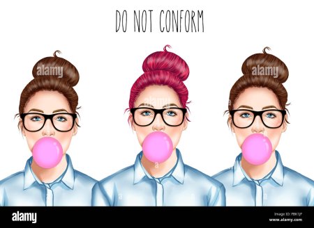 Девушка с жвачкой