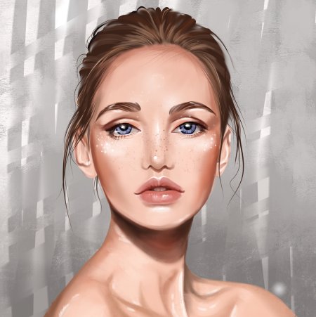 Портрет Procreate реализм