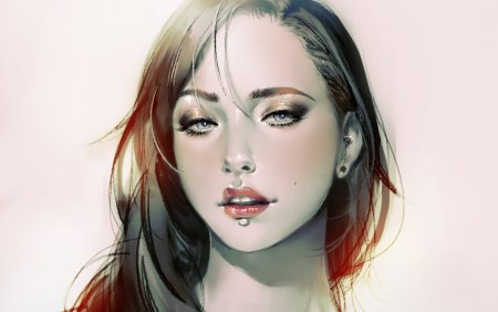 Лицо девушки арт