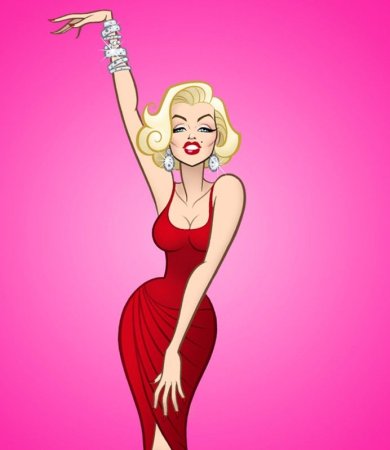 Удивлена девушка в стиле комикса