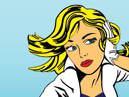 Поп арт девушка