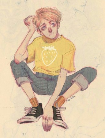 Милый стиль рисования мальчиков