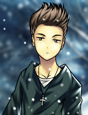 Джастин Бибер аниме арт