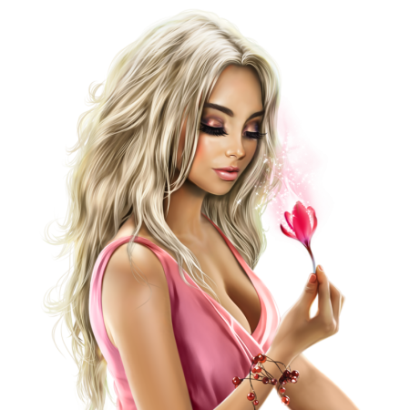 Красивая девушка рисунок