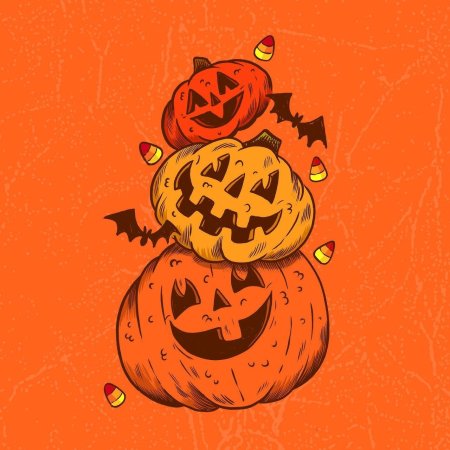 Хэллоуинская тыква арт