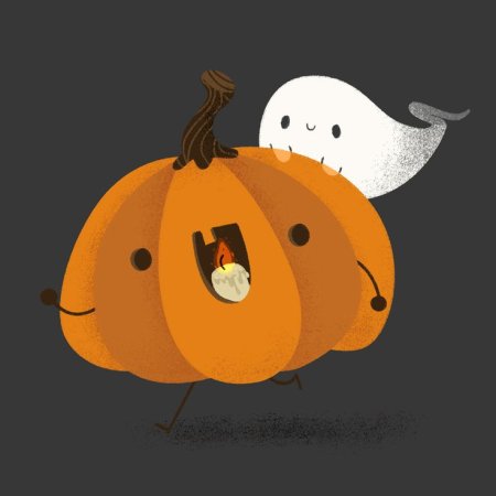 Милая тыква на Хэллоуин