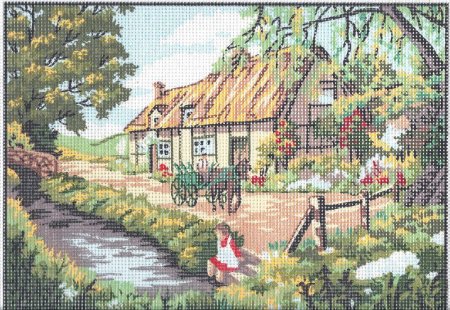 Канва с рисунком для вышивания collection d Art