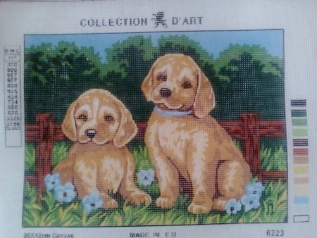 Канва с рисунком для вышивания collection d Art