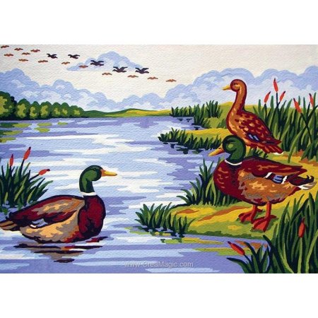 Японки канва с рисунком