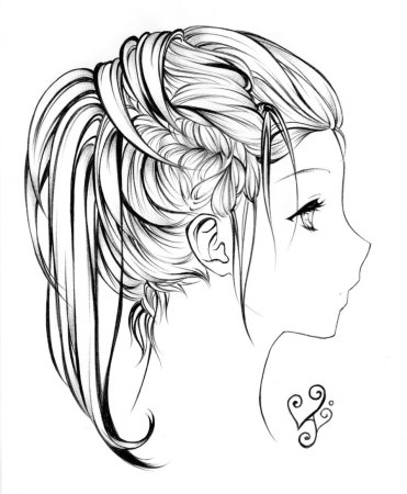 Эскиз прически