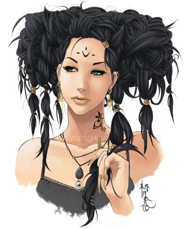 Женские прически арты